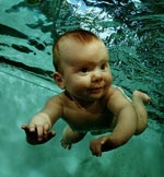 Pool för spädbarn - tidigt bad