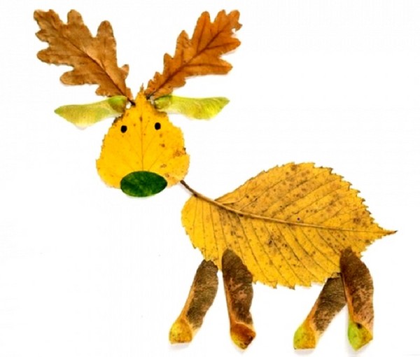 Applique från hösten löv för dagis och 1-2 klasser av skolan, mästarklasser med foto och video