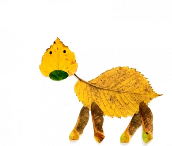 Applique från hösten löv för dagis och 1-2 klasser av skolan, mästarklasser med foto och video