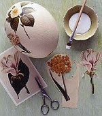 Påsk decoupage av ägg