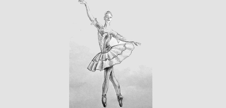 Hur man ritar en ballerina enkelt och enkelt