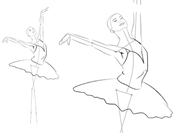 Hur man ritar en ballerina enkelt och enkelt