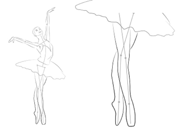 Hur man ritar en ballerina enkelt och enkelt