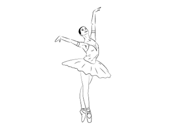 Hur man ritar en ballerina enkelt och enkelt