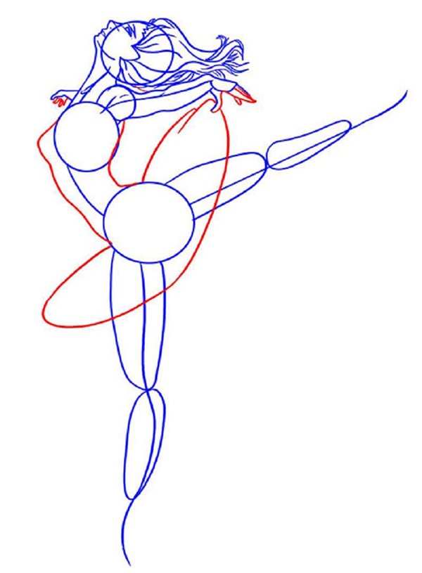 Hur man ritar en ballerina enkelt och enkelt