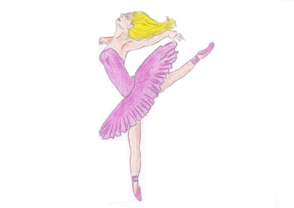 Hur man ritar en ballerina enkelt och enkelt