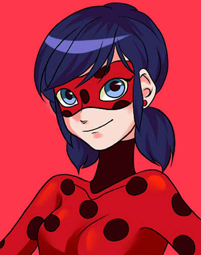 Hur man ritar Lady Bug och Super Cat
