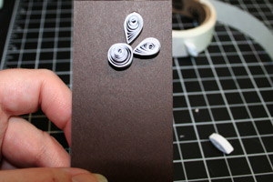 Quilling vykort av egna händer
