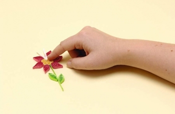 Quilling blommor från papper till nybörjare