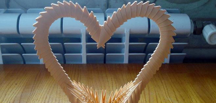 Hur man gör origami från pappershjärta, video