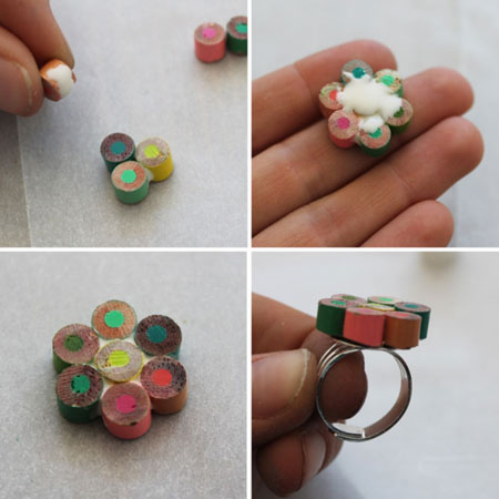  Ring med blommönster