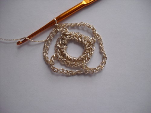 Openwork bolero för sommarhårning