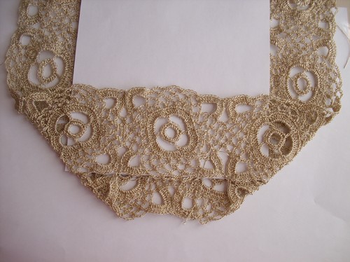 Openwork bolero för sommarhårning