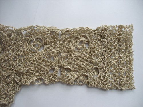 Openwork bolero för sommarhårning