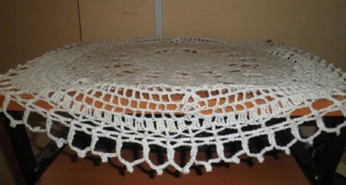 Openwork bordduk virkade
