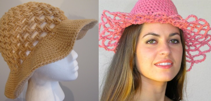Kvinna sommarhatt virka