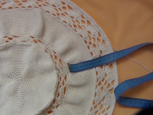 Kvinna sommarhatt virka