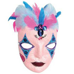 Mask tillverkad av papier-mache