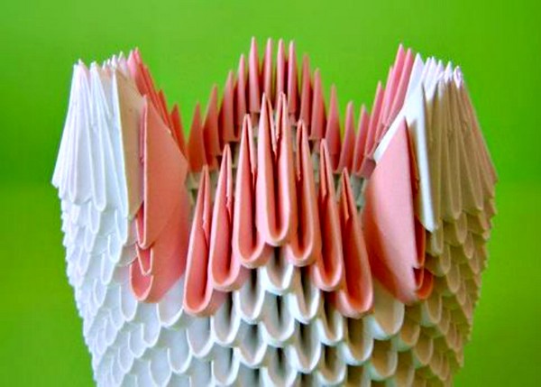 Hur man gör en svan origami från moduler - steg för steg instruktion med bilder och videor