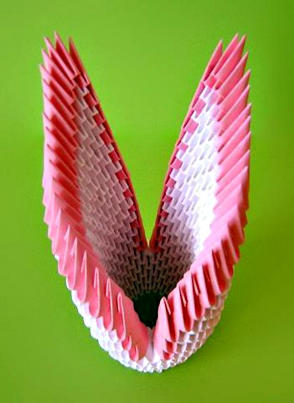 Hur man gör en svan origami från moduler - steg för steg instruktion med bilder och videor