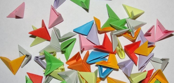 Modular Origami: Djur - Assembly Scheman