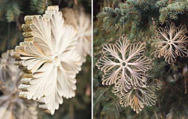 Vackra snöflingor för nytt år 2017 med egna händer papper - diagram och fotografier i steg. Master klasser för barn på stora snöflingor i origami teknik