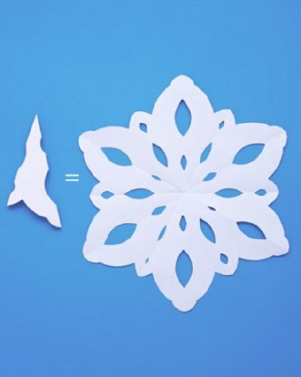 Vackra snöflingor för nytt år 2017 med egna händer papper - diagram och fotografier i steg. Master klasser för barn på stora snöflingor i origami teknik