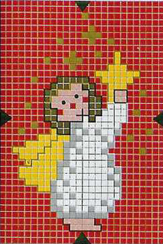 Nyttårs broderi: ängel