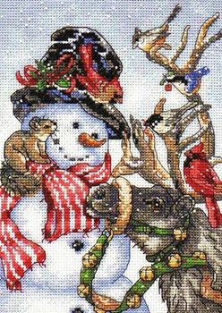 Nyttårs broderi: snowman