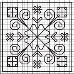 Nyårs broderi: snöflingor Nyårs broderi: snöflingor