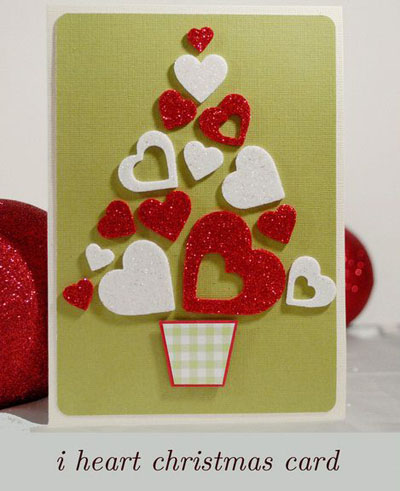 Julkort med scrapbooking stil för nyår 2015 med egna händer