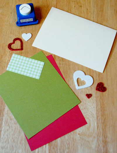 Julkort med scrapbooking stil för nyår 2015 med egna händer