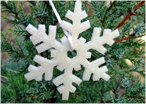 Gå själv på nyårsafton: snöflinga från polymerlera, mästarklass med foto