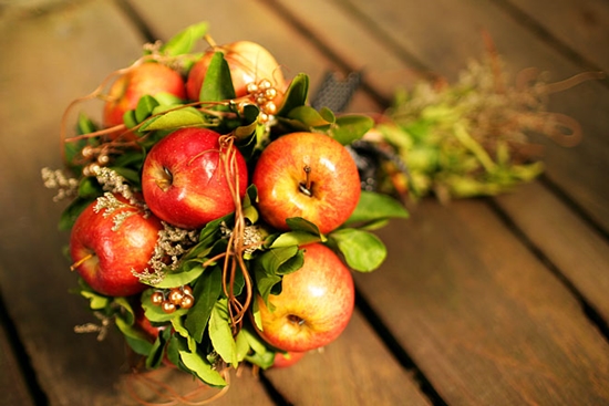 Själv en blomsterhandlare: 5 höstbuketter med grönsaker och frukter