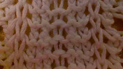 Openwork sommarblus "Romantik av sommaren" med stickande nålar