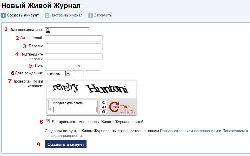 Hur man gör LJ? Registrering i LiveJournal