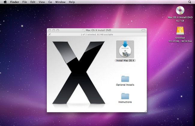 Så här installerar du Mac OS X