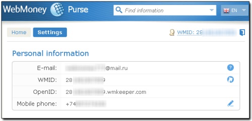 Så här fyller du på Webmoney