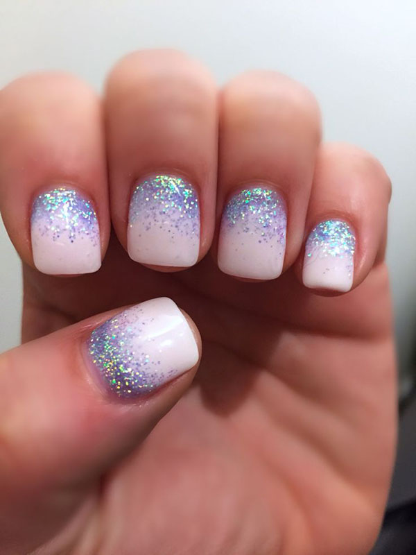 Glitter och Swarovski stenar som en trend för vintermanikyren 2016-2017