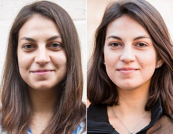 Permanent smink för att gömma blåmärken under ögonen