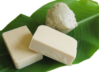 Lotion och tjock kroppsolja med sheasmör