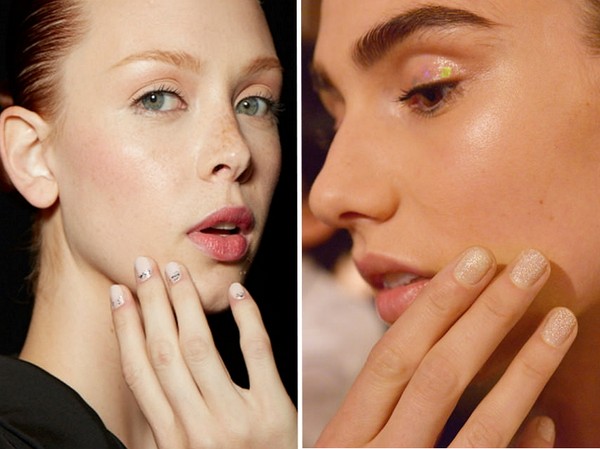 Manikyr med glitter - sommar trend-2016