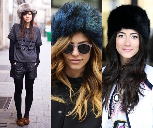 Moderna pälshattar på vintern 2014: Bilder av de mest fashionabla kvinnliga pälshattarna 2014 