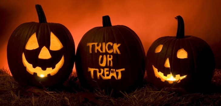 Pumpor för Halloween