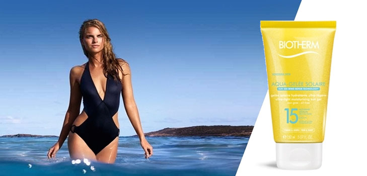 Biotherm Aqua-Gelée Solaire strandlinje för flätig hud