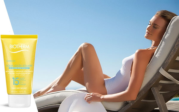 Biotherm Aqua-Gelée Solaire strandlinje för flätig hud