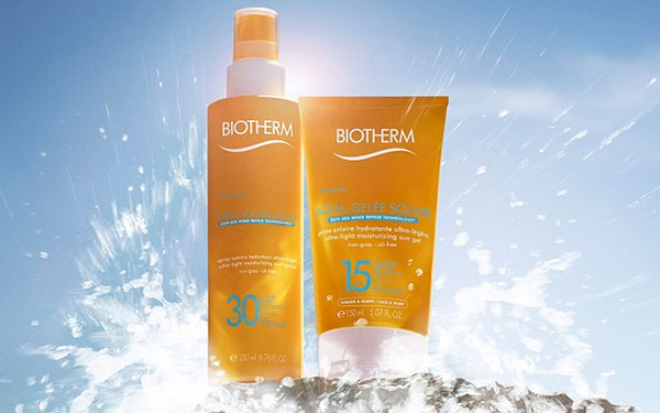 Biotherm Aqua-Gelée Solaire strandlinje för flätig hud