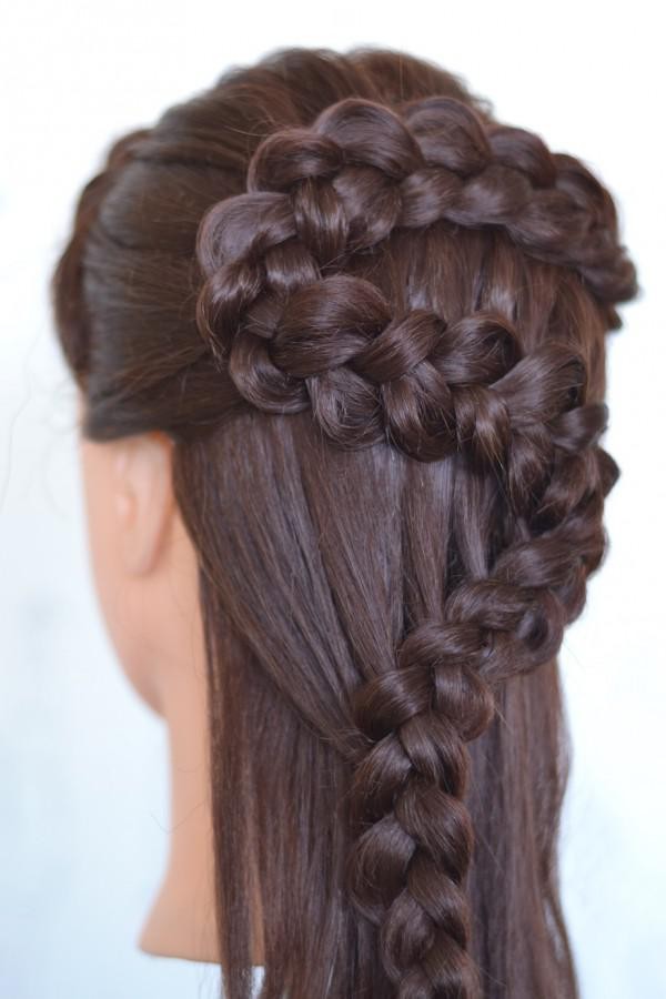 Braid fläta på medium hår med ett foto