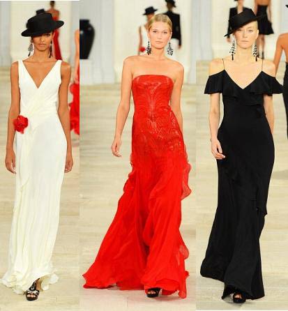 Den mest fashionabla långa och korta kvällsklänningen vår-sommaren 2013