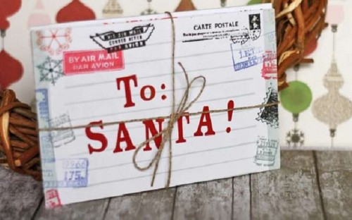 Ursprungliga brev till jultomten från barn och vuxna